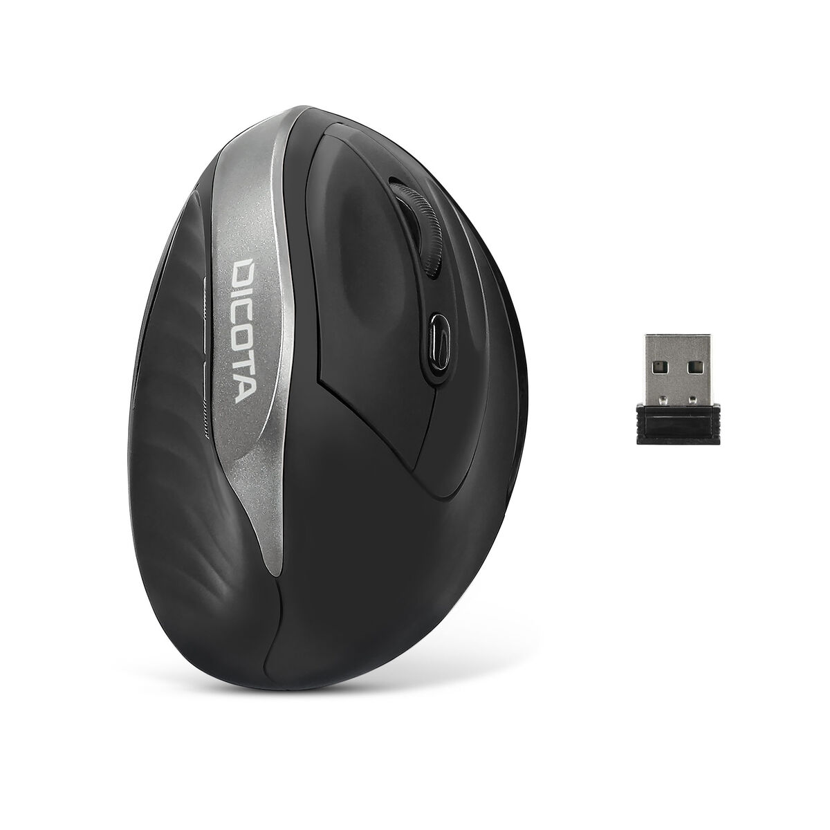 Optisk Mus Ergonomisk Dicota D31981 Svart 1600 dpi - 3