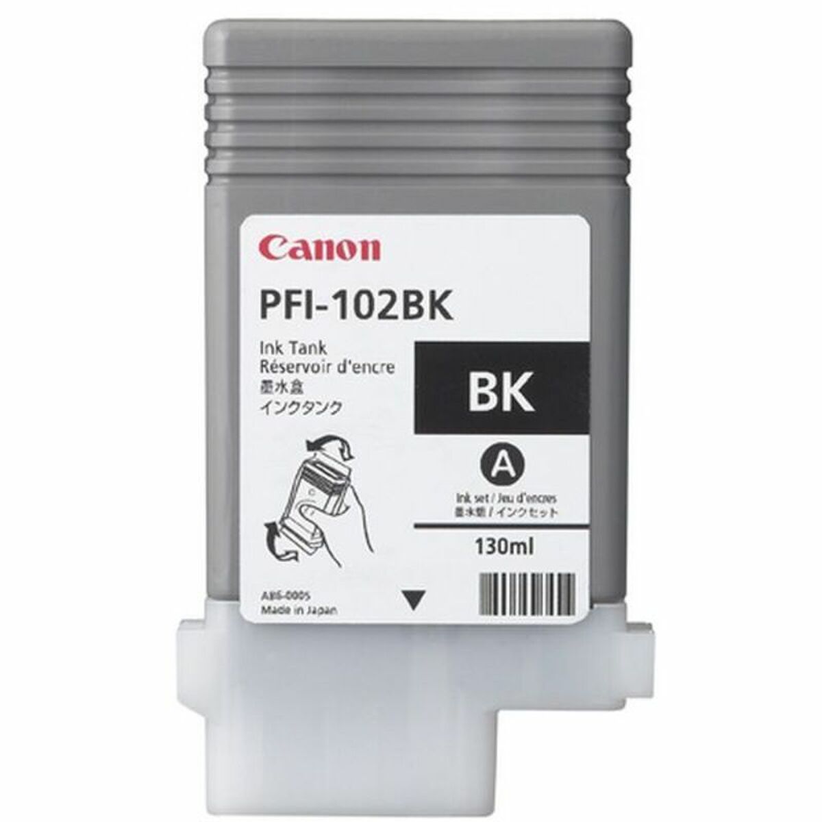 Original Bläckpatron Canon PFI-102BK Svart