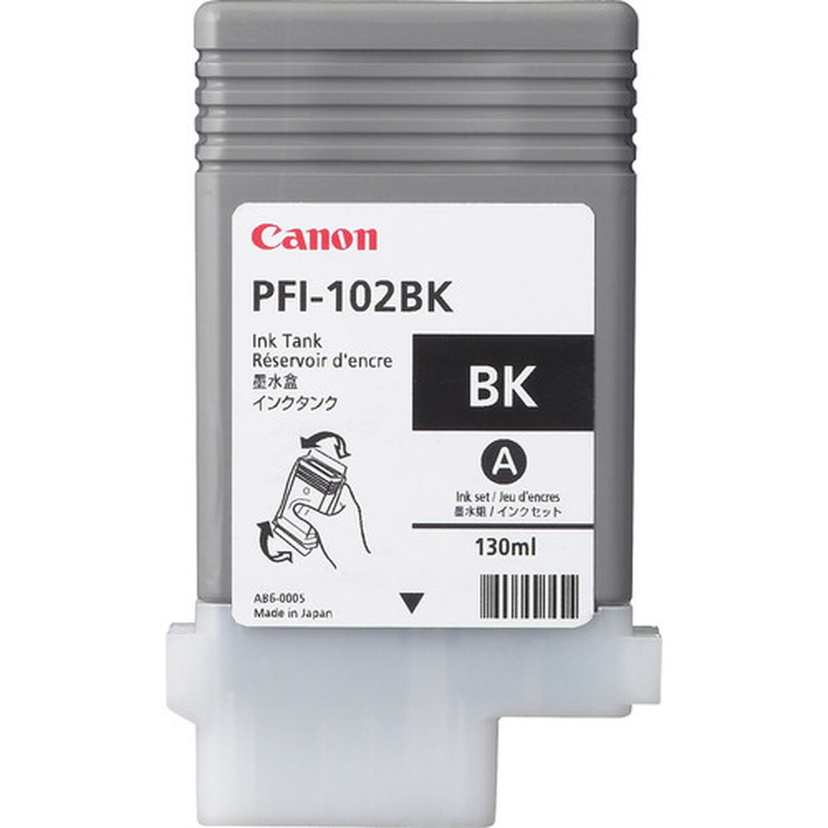 Original Bläckpatron Canon PFI-102BK Svart - 2