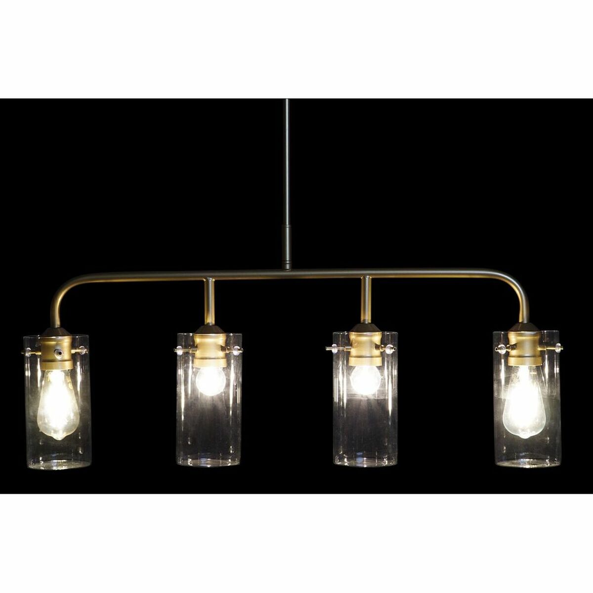 Taklampa DKD Home Decor Gyllene Metall Glas 50 W 84 x 17 x 24 cm - 10