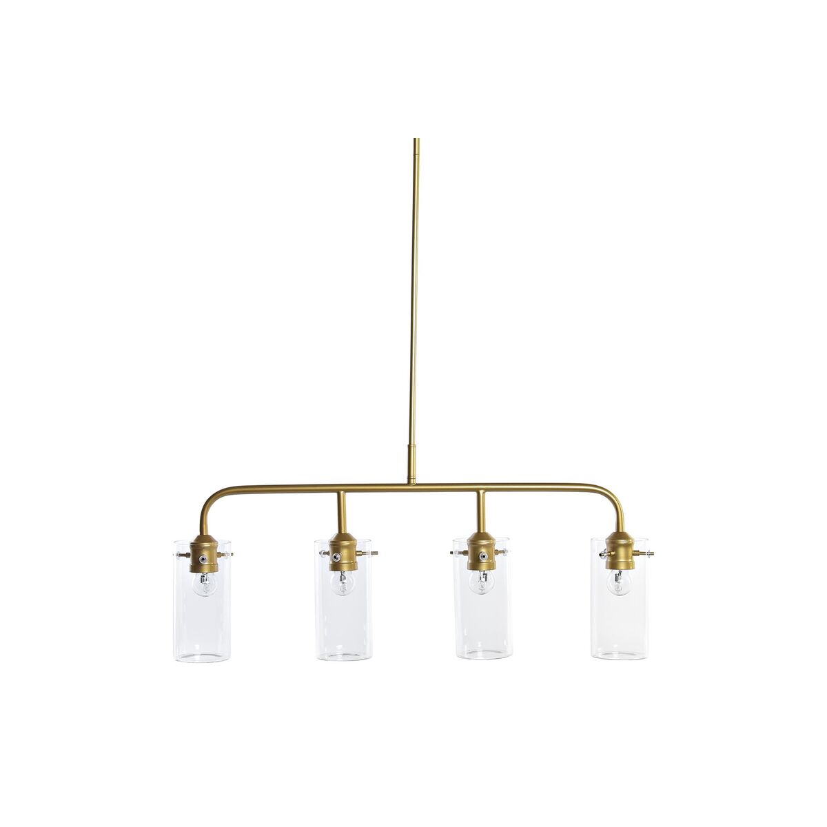 Taklampa DKD Home Decor Gyllene Metall Glas 50 W 84 x 17 x 24 cm - 3
