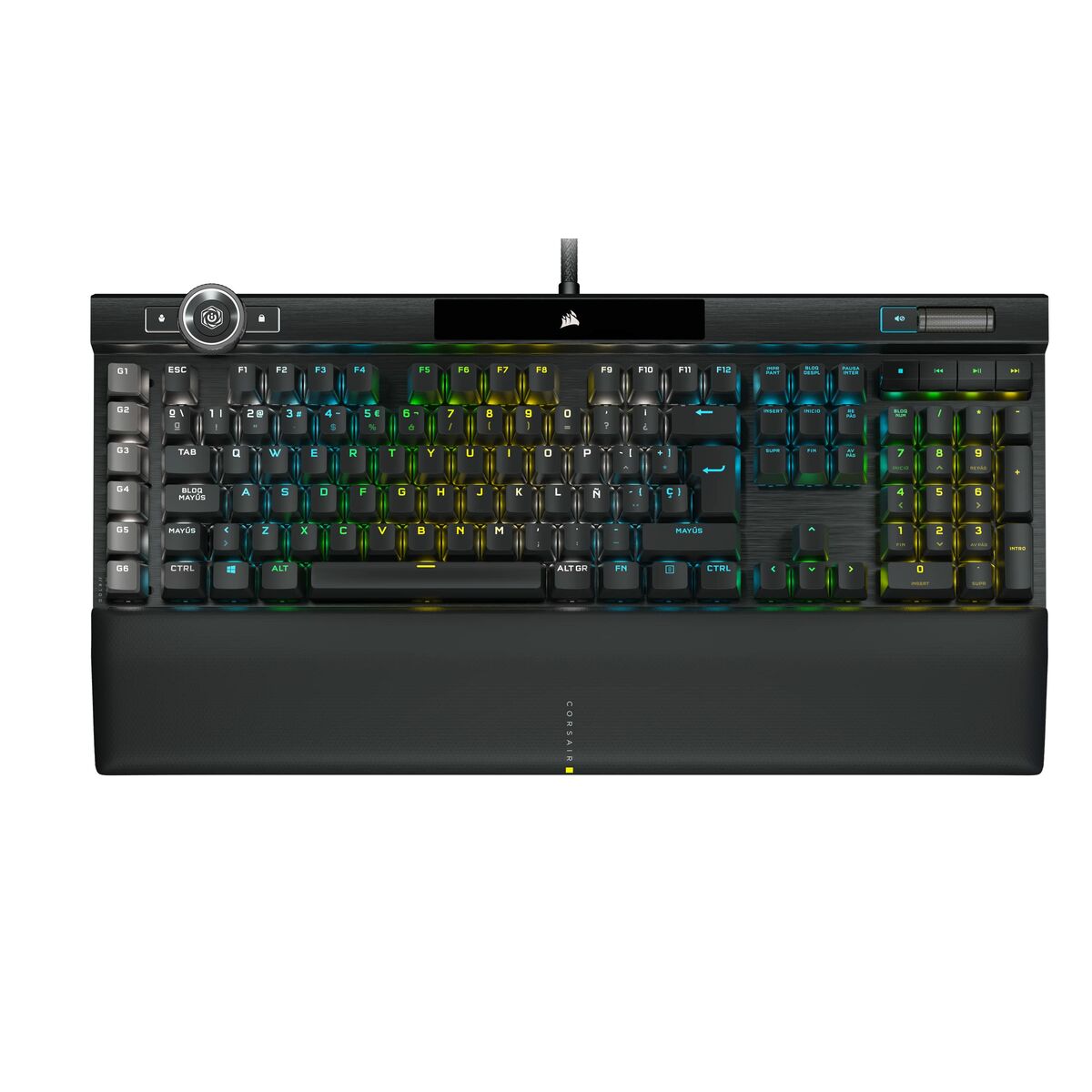 Gaming Tangentbord/ OR: Speltangentbord Corsair K100 RGB Optical-Mechanical Gaming Qwerty Spanska - 3