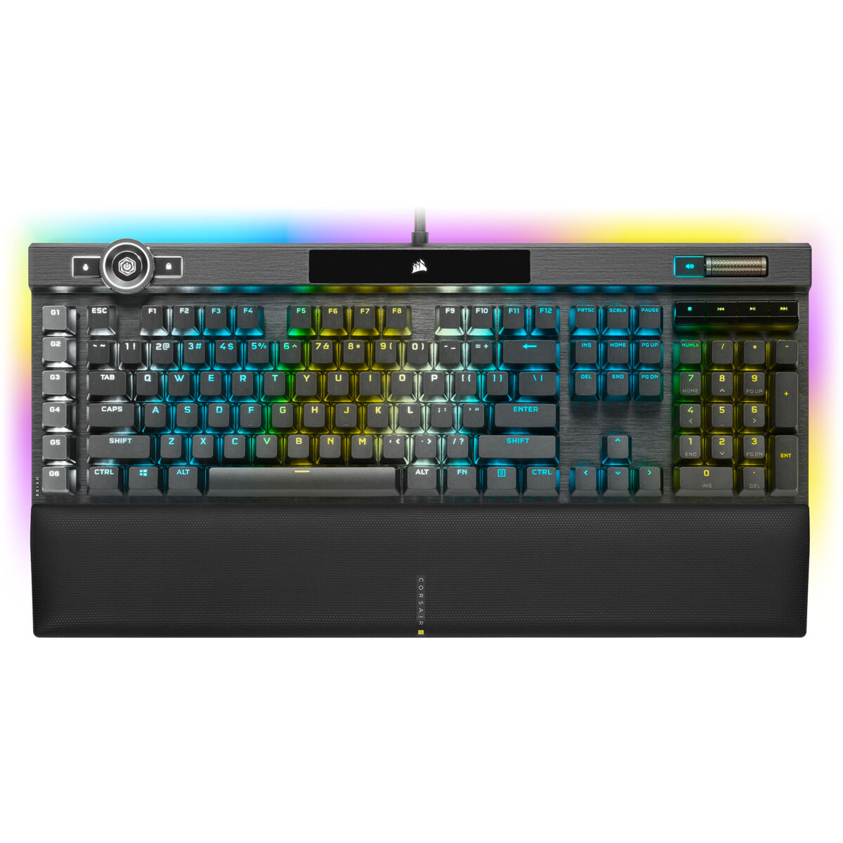Gaming Tangentbord/ OR: Speltangentbord Corsair K100 RGB Optical-Mechanical Gaming Qwerty Spanska