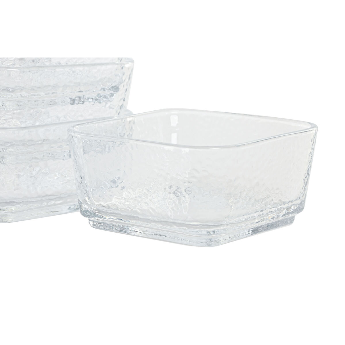 Snacksbricka Home ESPRIT Transparent Naturell 300 ml 22 x 22 x 6 cm - 3