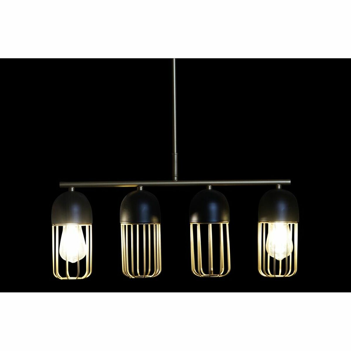 Taklampa DKD Home Decor Svart Gyllene 220 V 50 W (60 x 11 x 26 cm) - 12