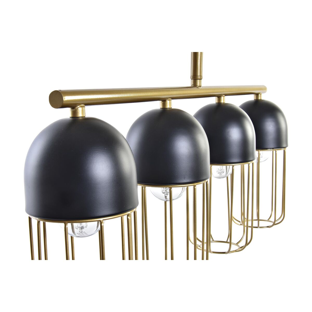 Taklampa DKD Home Decor Svart Gyllene 220 V 50 W (60 x 11 x 26 cm) - 4
