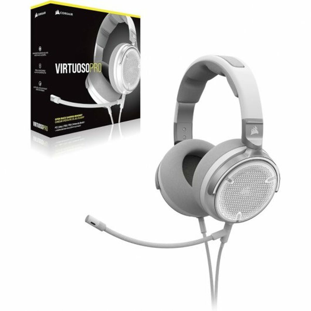 Hörlurar med Mikrofon Corsair Vit - 7