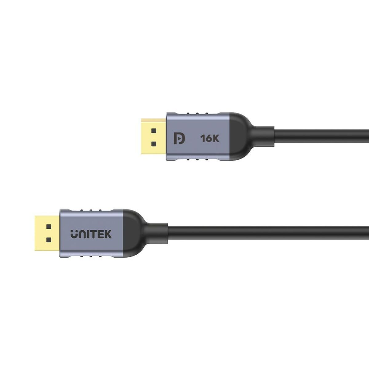 DisplayPort Kabel Unitek C1628GY01-2M Svart Grå 2 m - 3