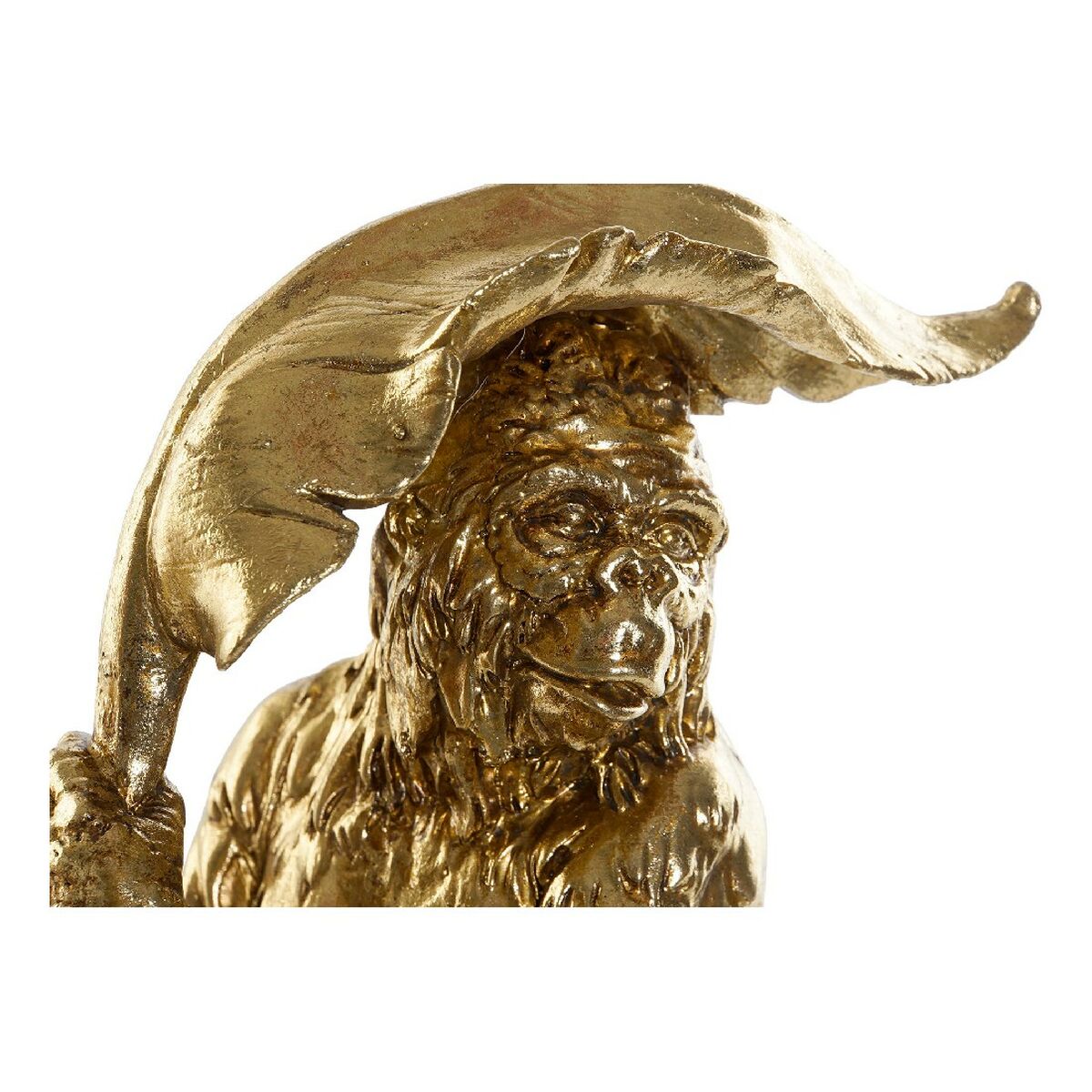 Prydnadsfigur DKD Home Decor Gyllene Kolonial Apa Löv av en växt 16,5 x 10,6 x 22,5 cm - 8