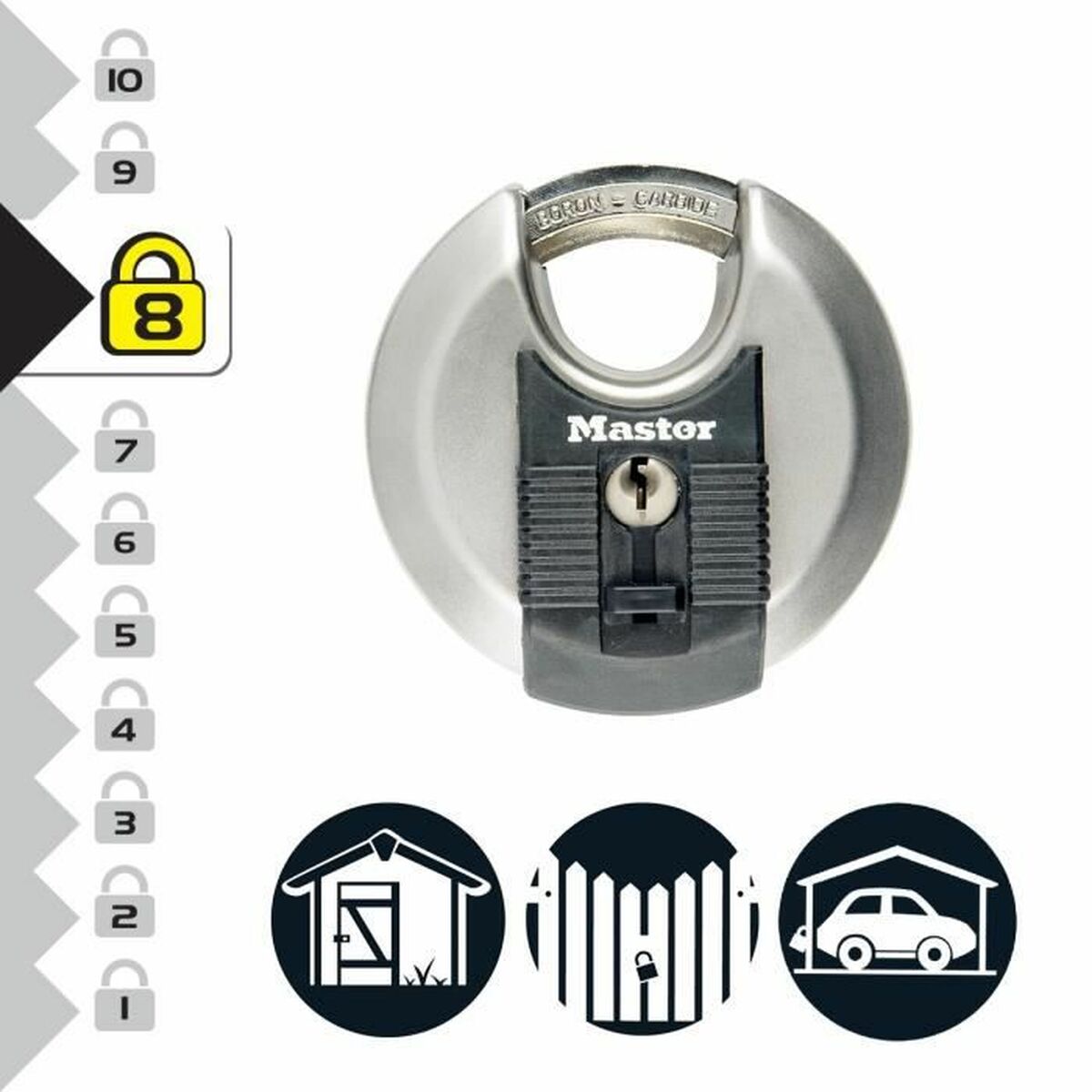Hänglås med nyckel Master Lock M40EURT (2 antal) - 2