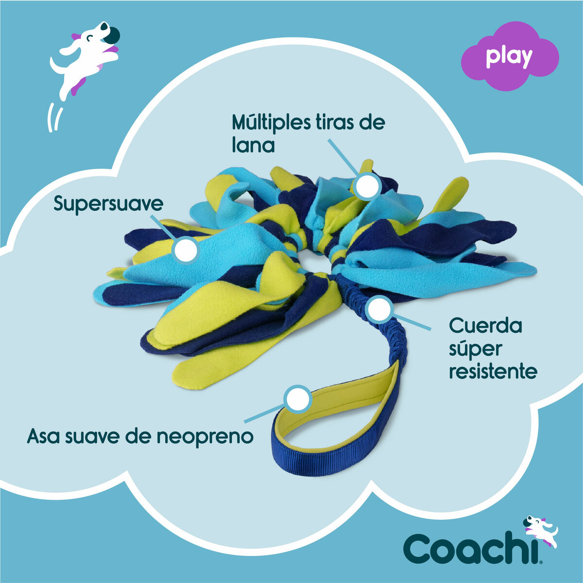 Training toy Coachi TUGGI SPIDER Blå - 3