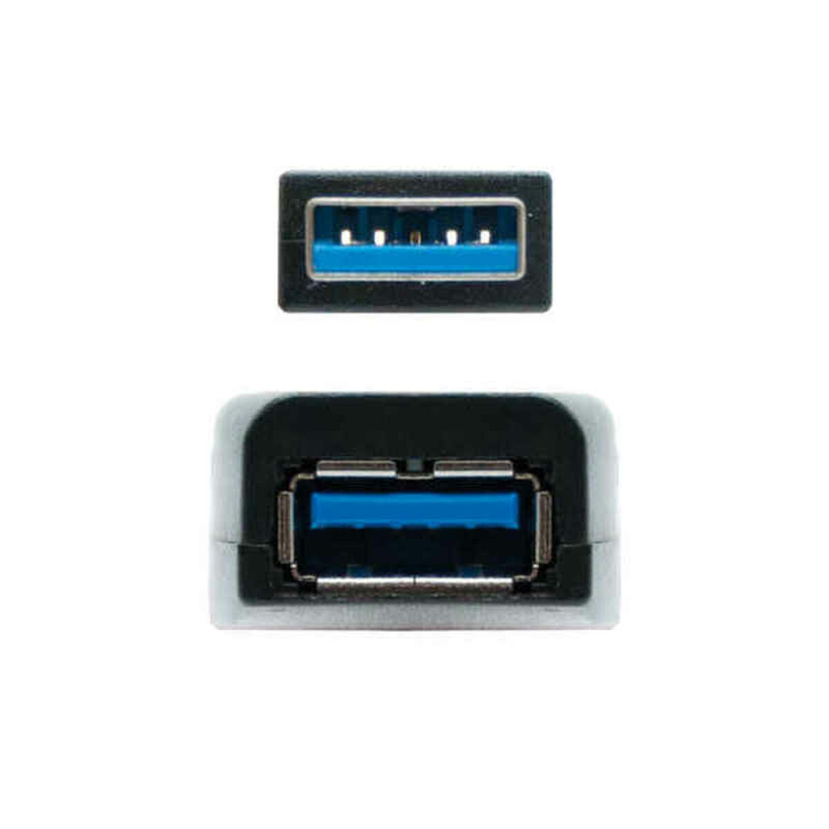 Skarvsladd USB TooQ 10.01.0313 Svart 15 m 5 Gbps - 2