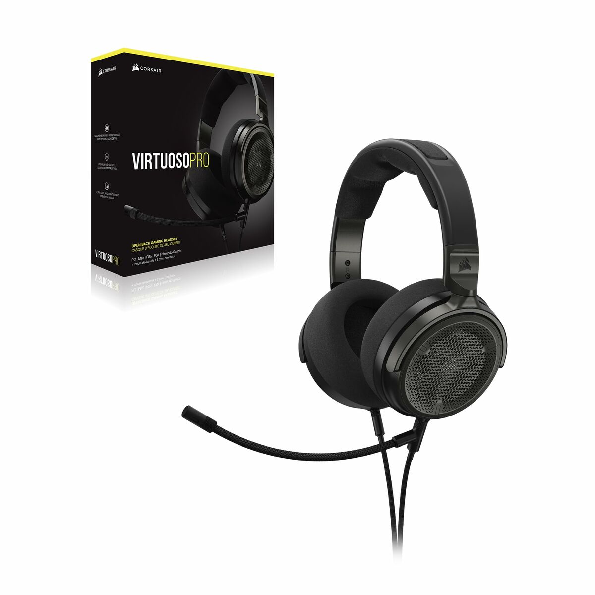 Hörlurar med Mikrofon Corsair Svart - 2