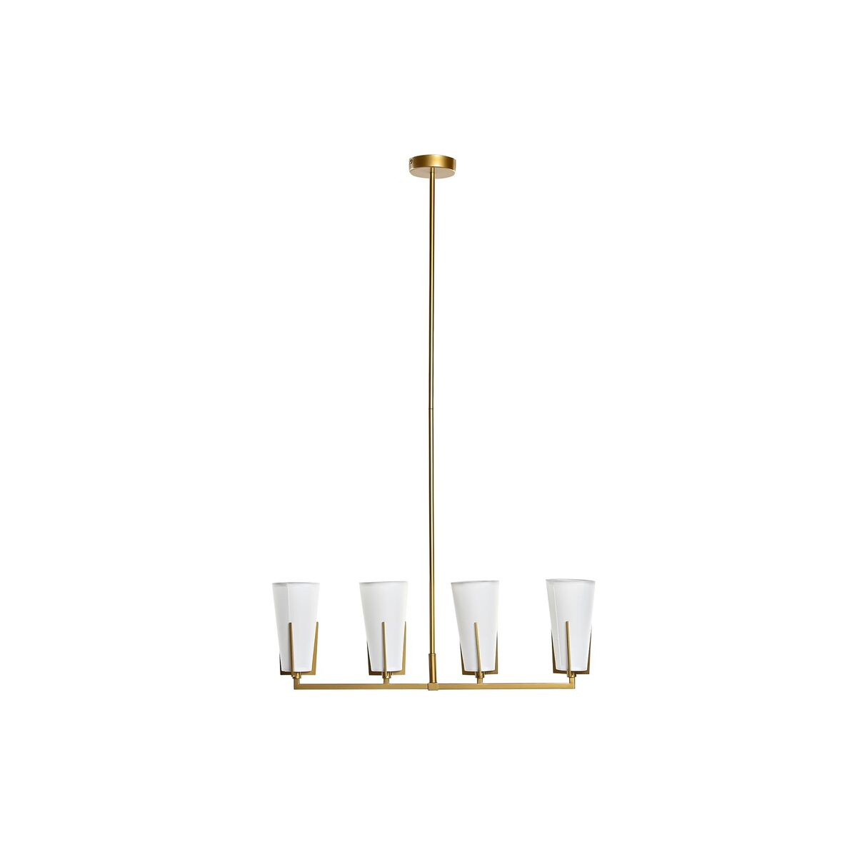 Taklampa DKD Home Decor Gyllene Vit (67 x 14 x 22 cm) - 15