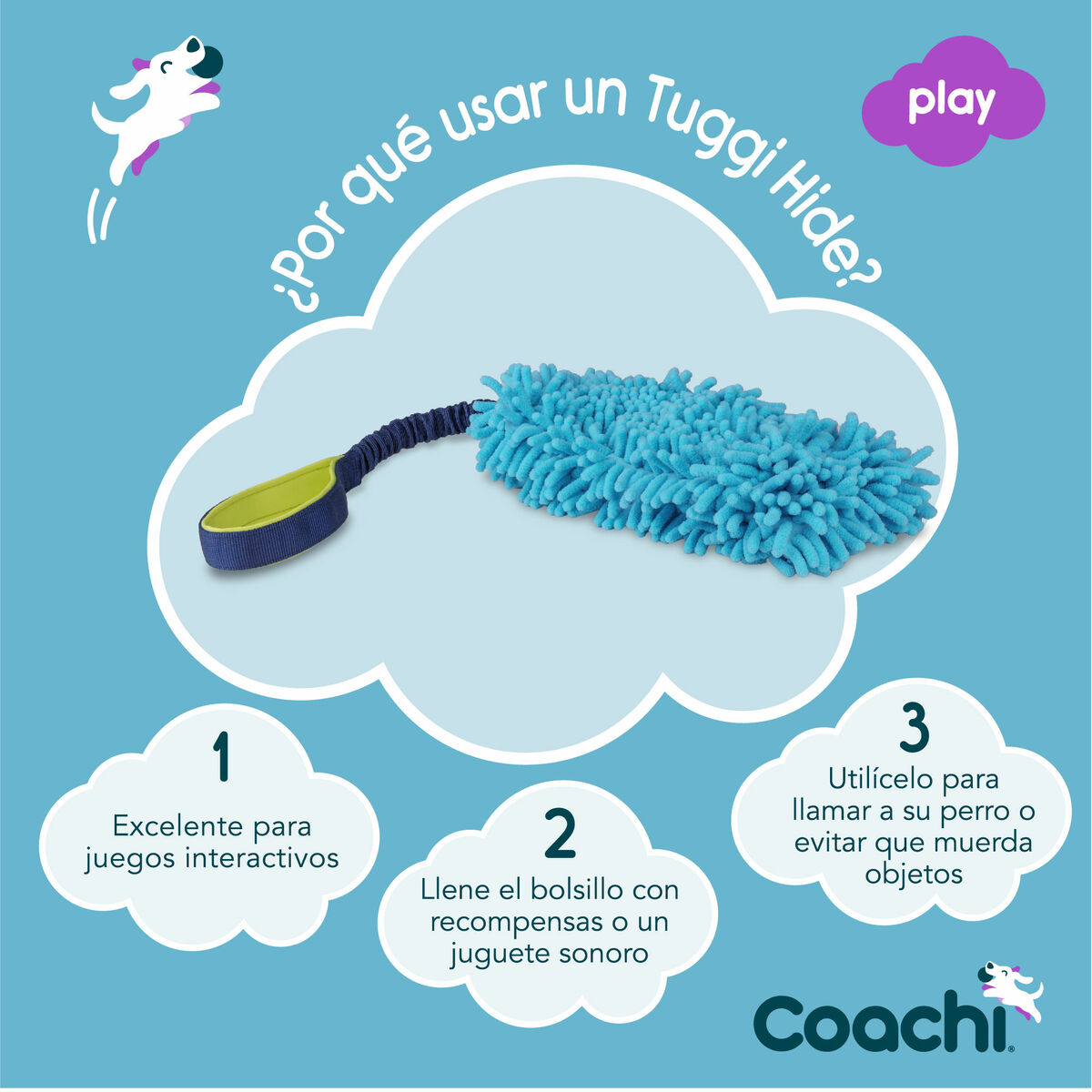 Training toy Coachi TUGGI HIDE Blå - 8