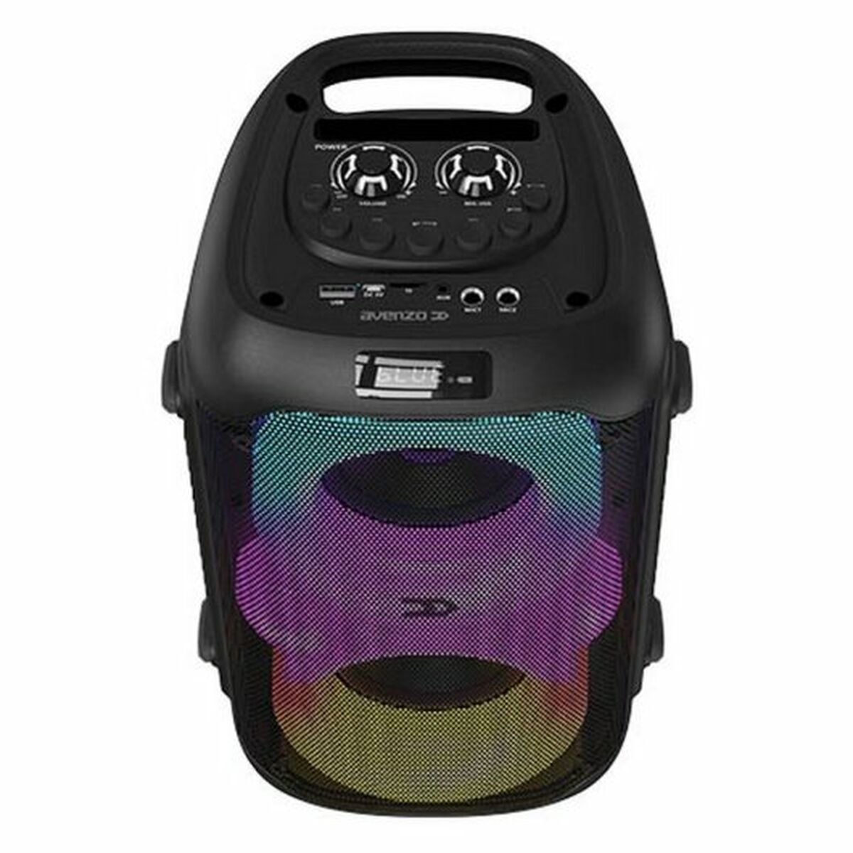 Bärbar Bluetooh Högtalare med Mikrofon Avenzo AV-SP3210B 80 W Svart - 3