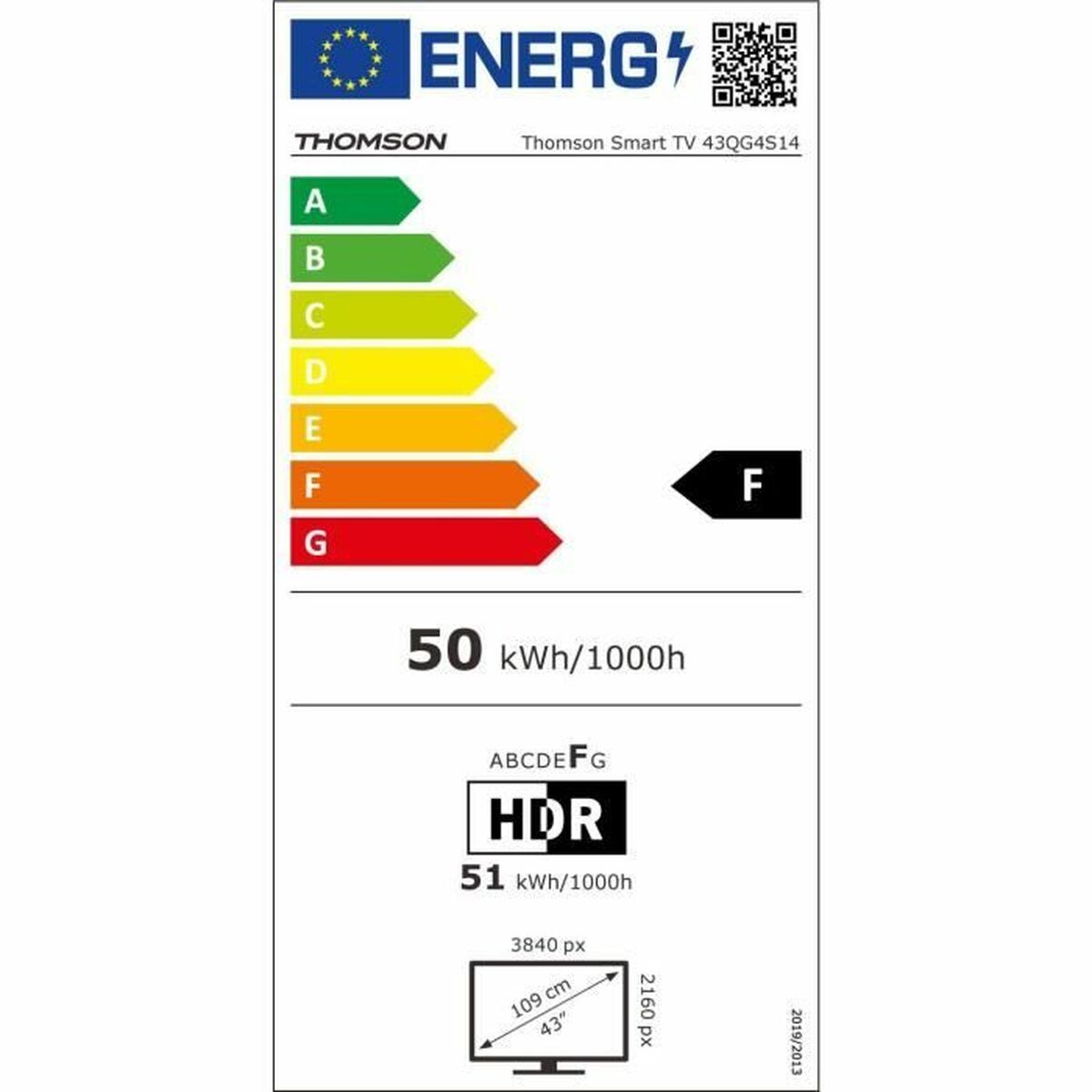 Smart TV Thomson 43QG4S14 43" QLED 4K Ultra HD - 4