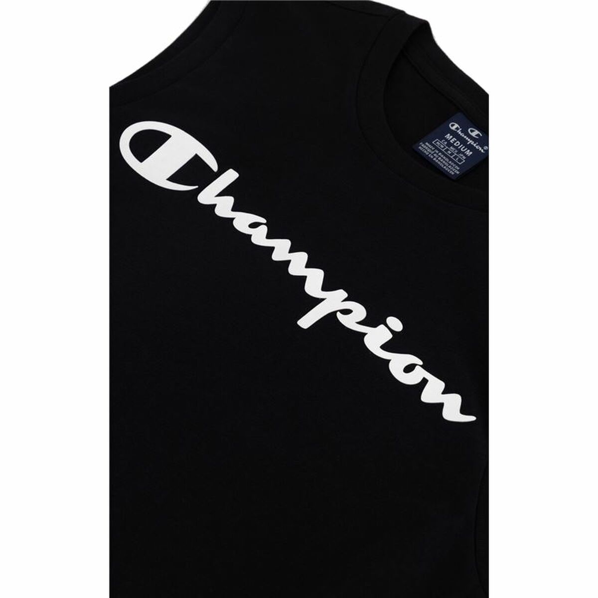 Ärmlös sporttröja Herr Champion Crewneck Svart - 2