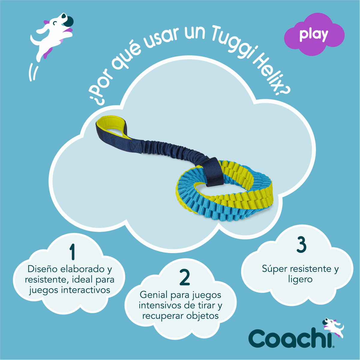 Training toy Coachi TUGGI HELIX Blå - 7