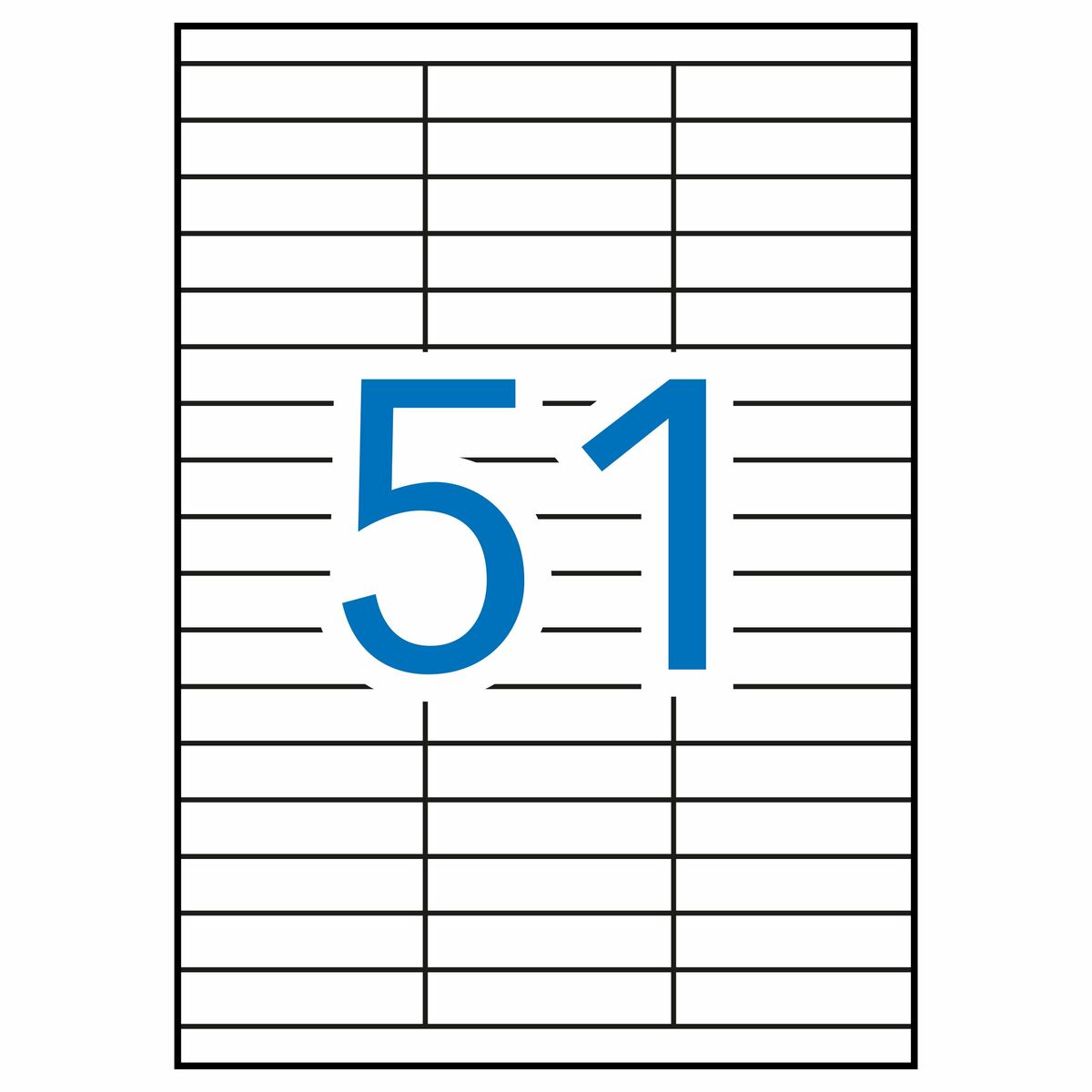 Självhäftande etiketter Apli 01294 100 Blad 70 x 16,9 mm Vit - 3