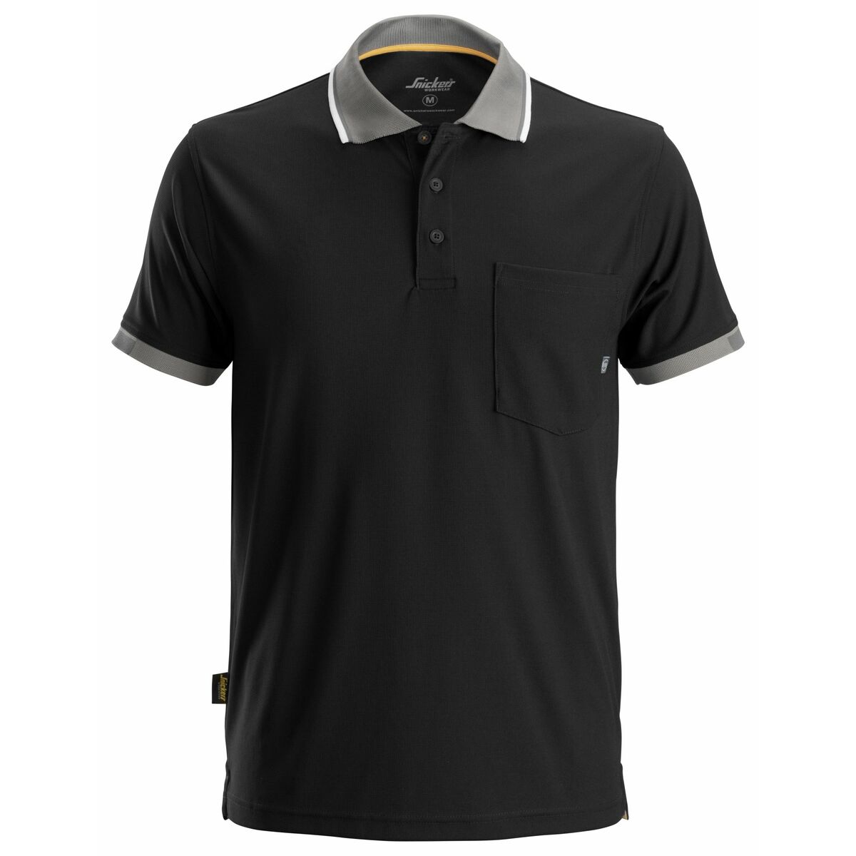 Polotröja kortärmad Herr Snickers Workwear Svart - 2