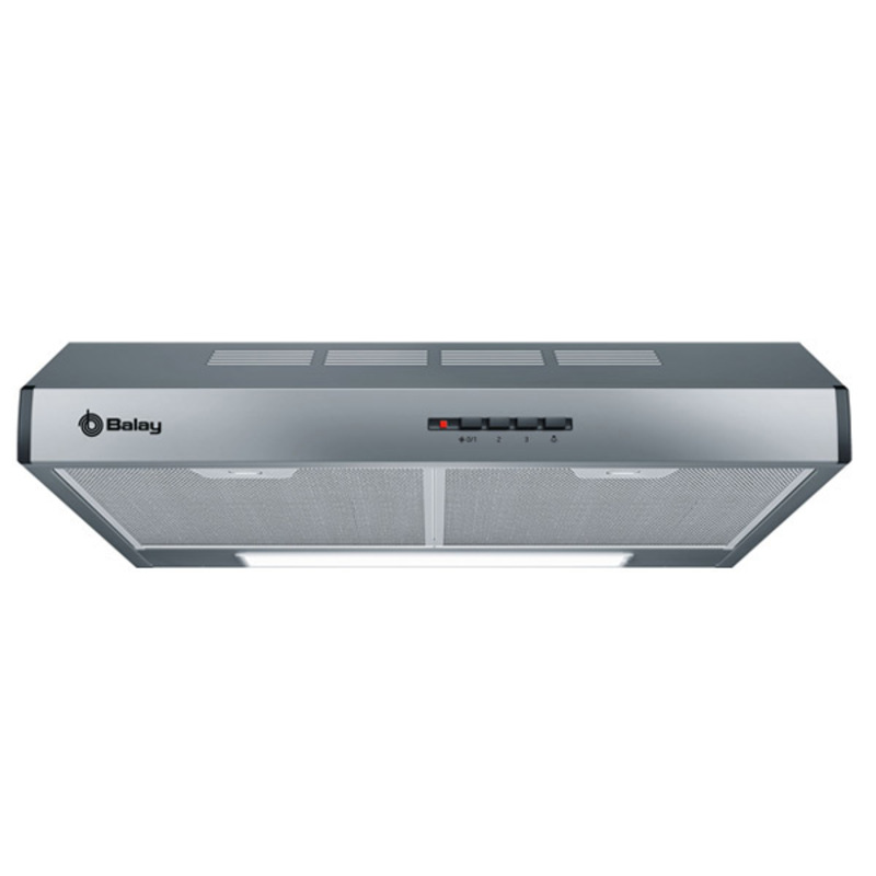 Konventionell fläkt Balay 3BH263MX 60 cm 350 m3/h 72 dB 146W Silvrig Stål - 2