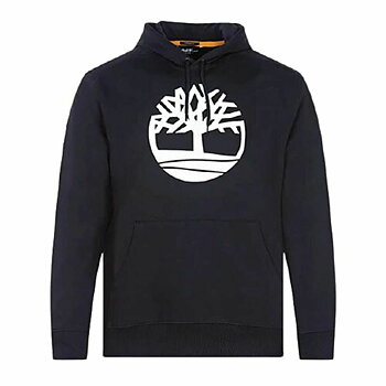 Tröja med huva Herr Timberland Core Logo Svart