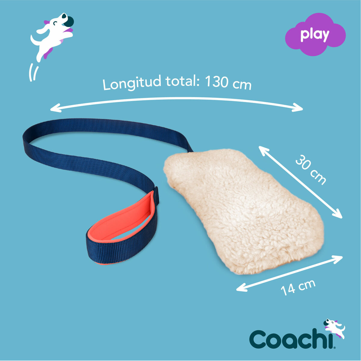 Training toy Coachi CHASE & CRINKLE Blå - 8