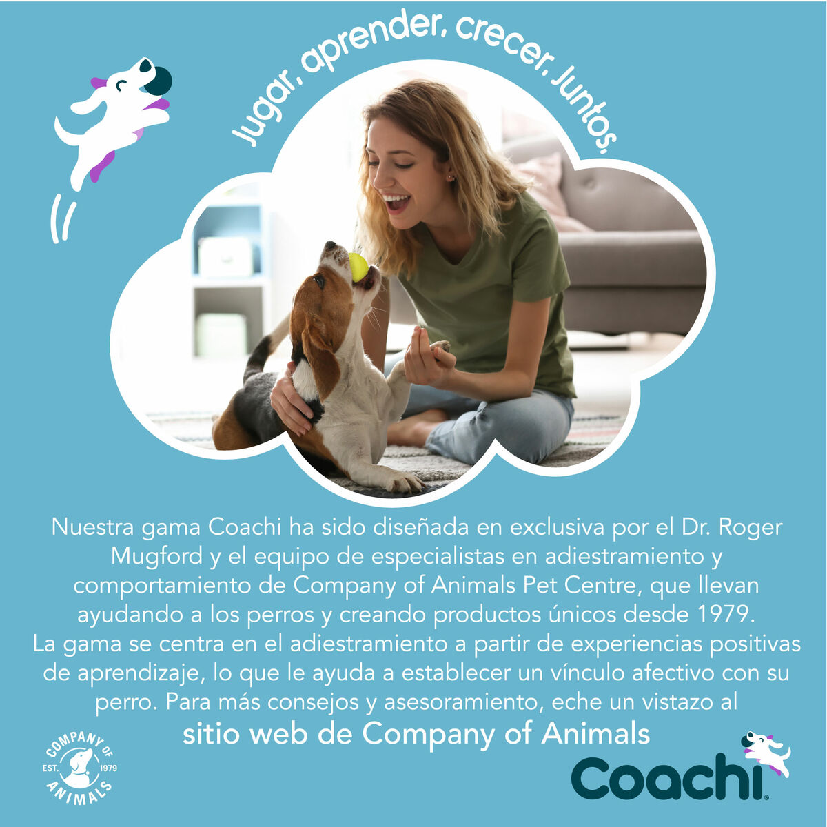 Training toy Coachi CHASE & CRINKLE Blå - 5