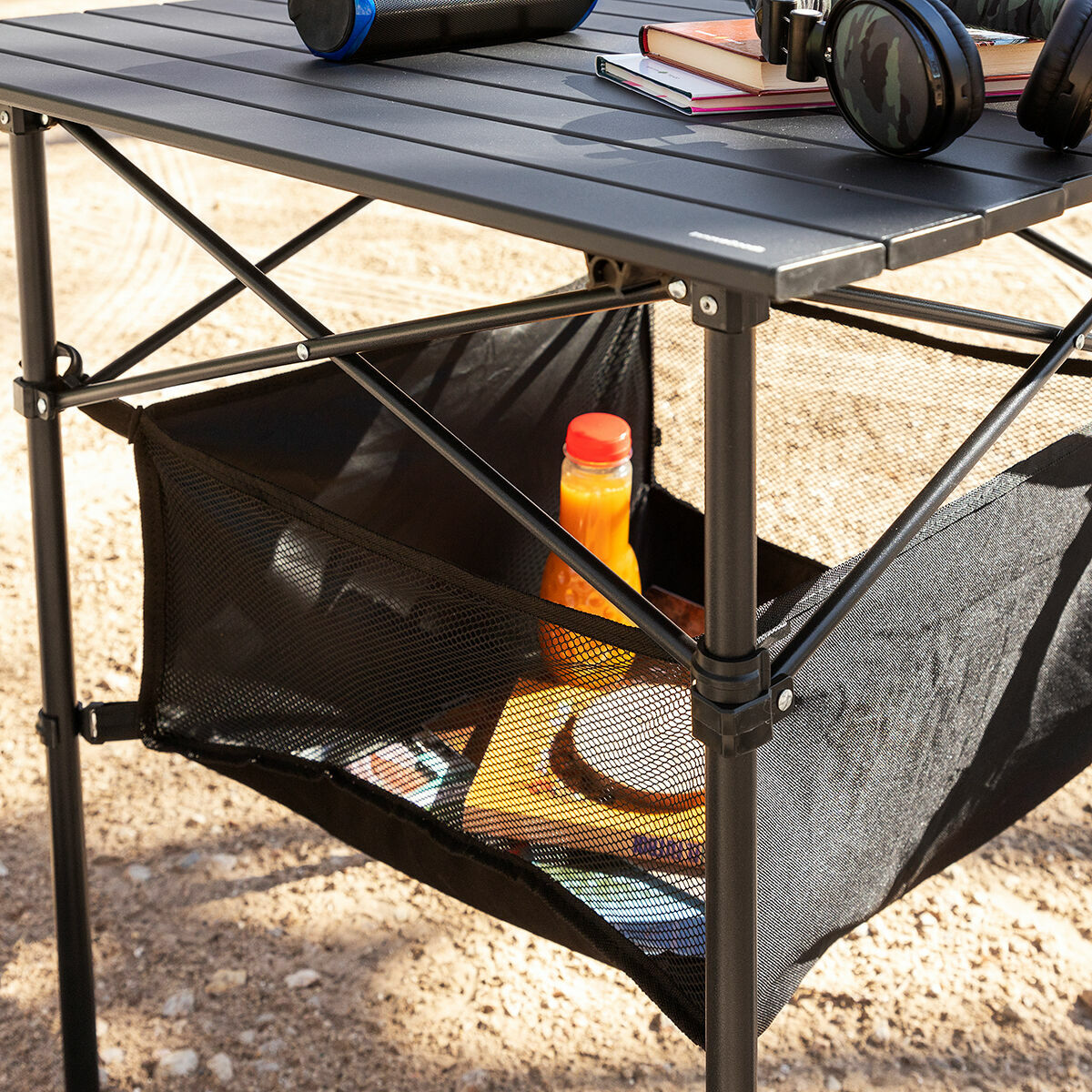 Hopfällbart campingbord med korg och fodral Folble InnovaGoods - 11