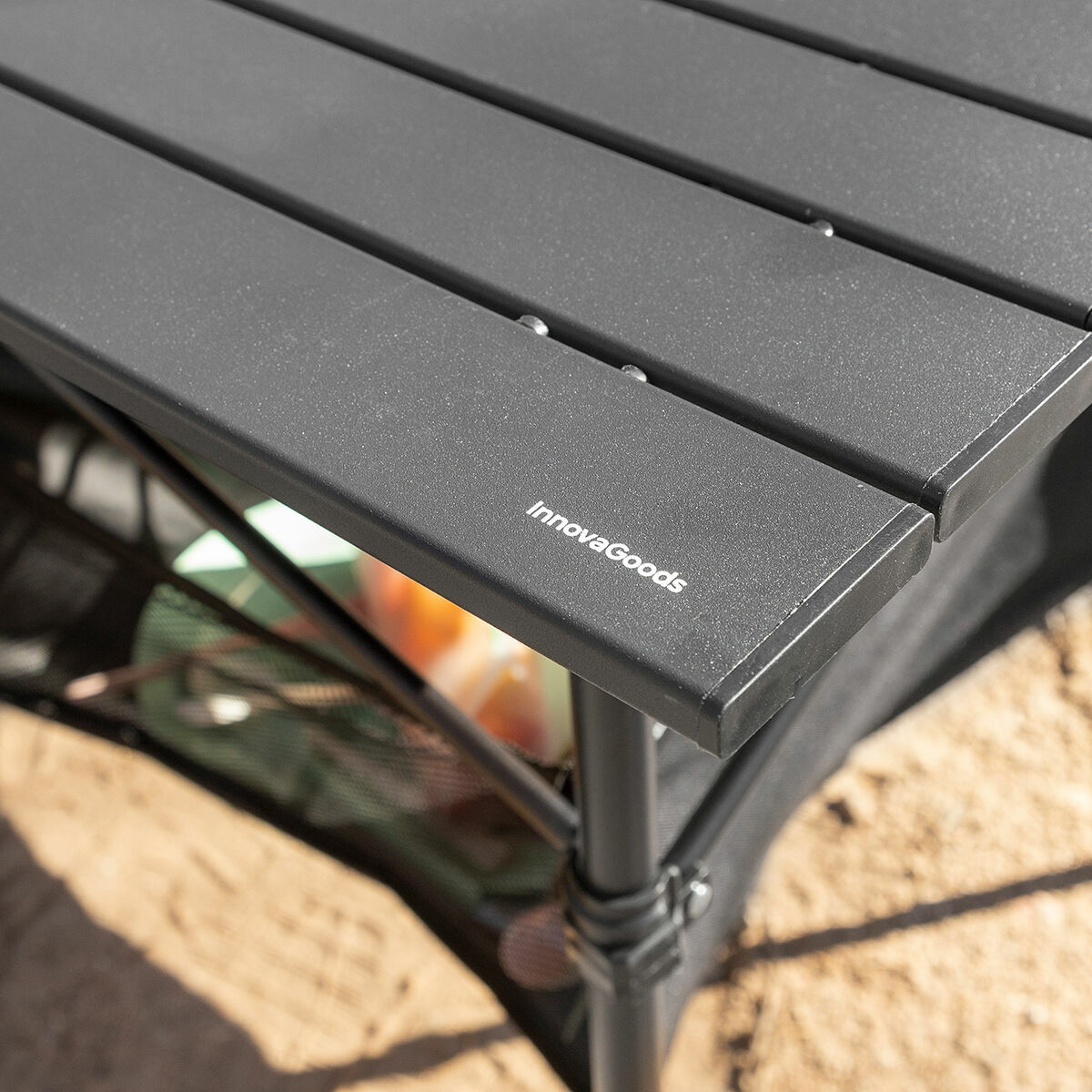 Hopfällbart campingbord med korg och fodral Folble InnovaGoods - 22