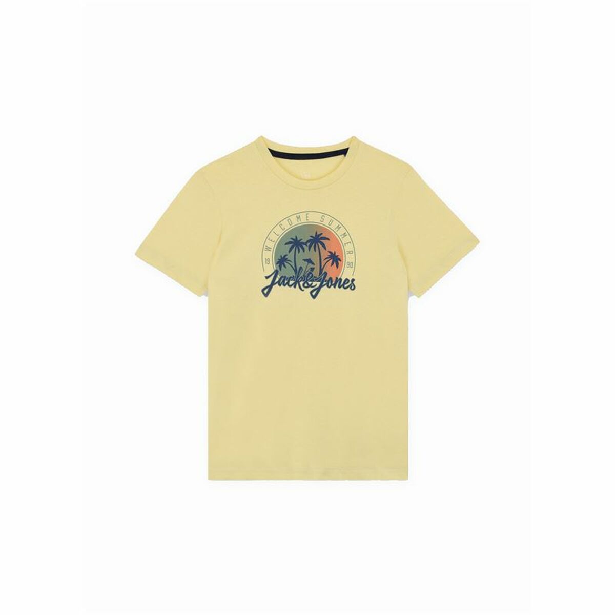 Barn T-shirt med kortärm Jack & Jones Jjsummer Smu Vibe Tee Gul