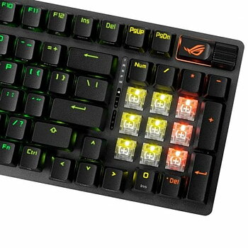Gaming Tangentbord/ OR: Speltangentbord Asus ROG Strix Scope II 96 Qwerty Spanska