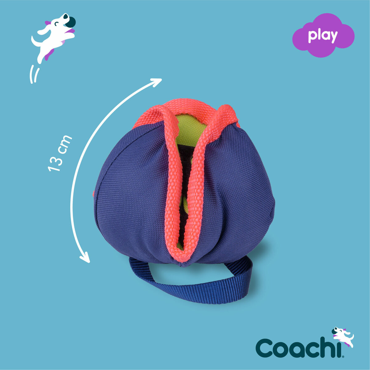 Training toy Coachi CHASE & TREAT Blå - 3
