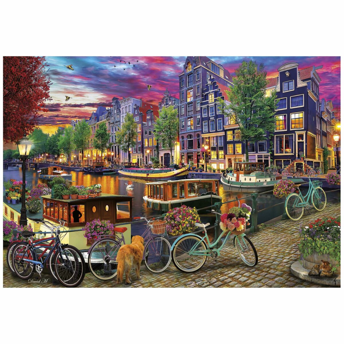 Pussel Educa Bicicletas en Ámsterdam 6000 Delar - 3
