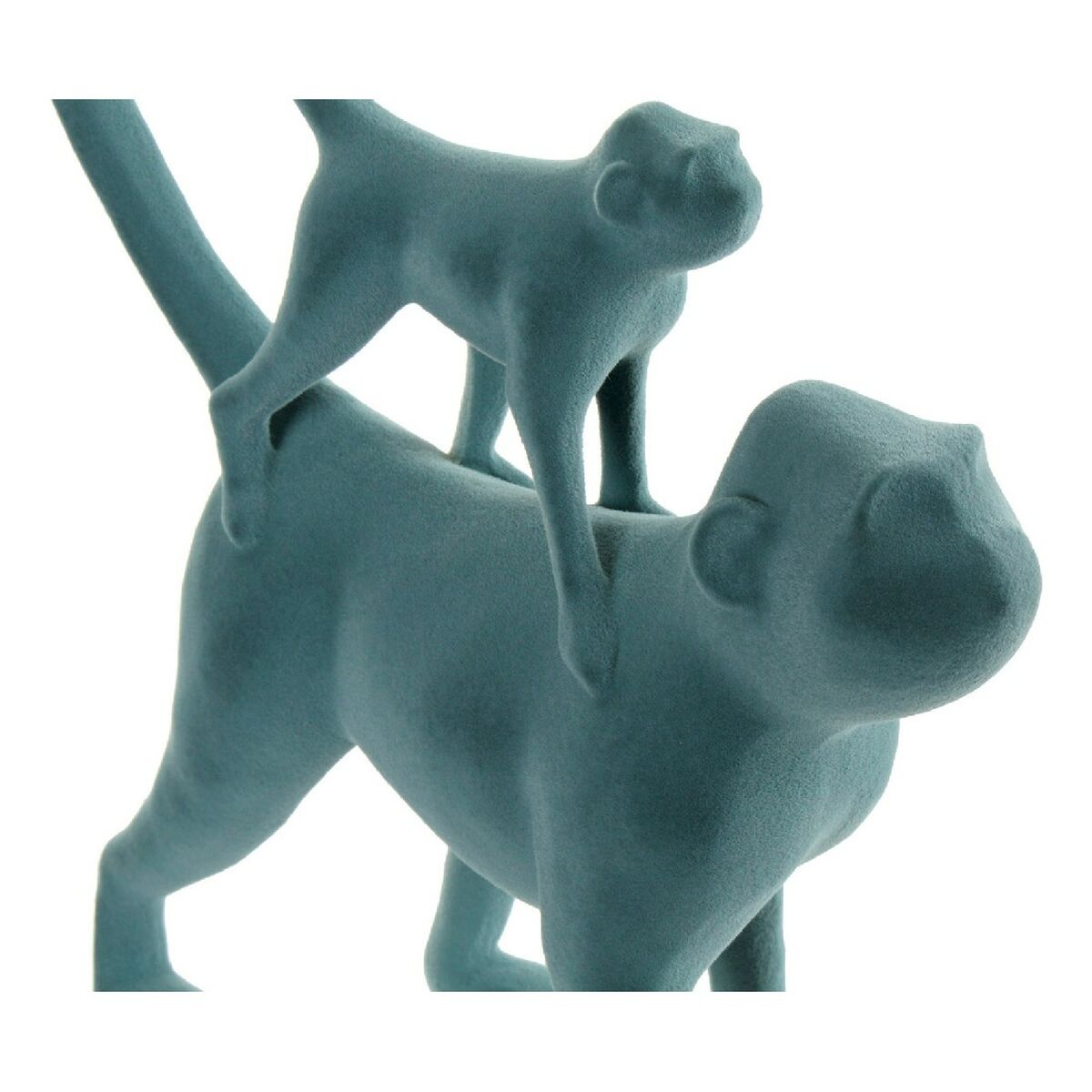 Prydnadsfigur DKD Home Decor Grön Rosa Tropiskt Overaller 22,5 x 8 x 27,5 cm (2 antal) - 7