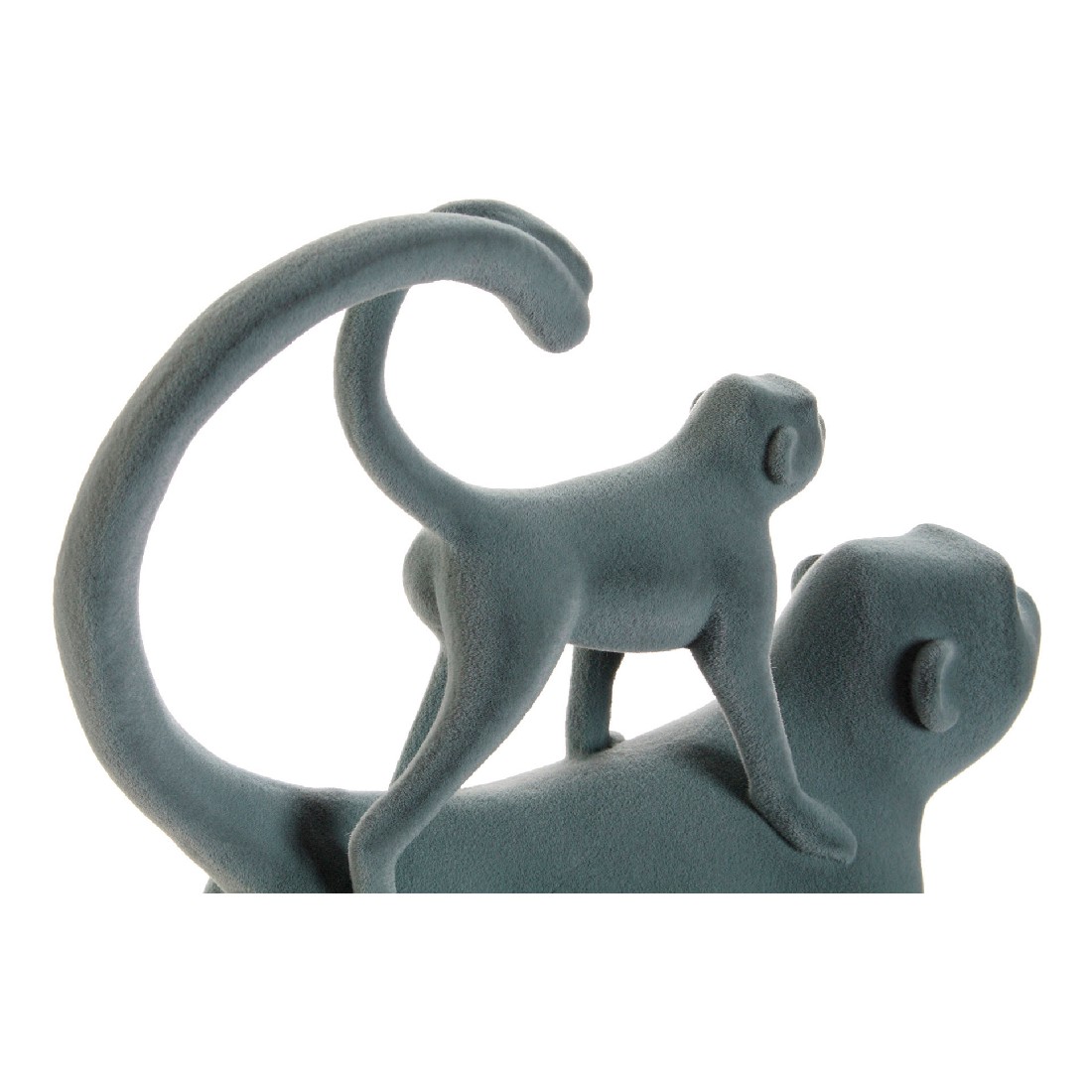 Prydnadsfigur DKD Home Decor Grön Rosa Tropiskt Overaller 22,5 x 8 x 27,5 cm (2 antal) - 3