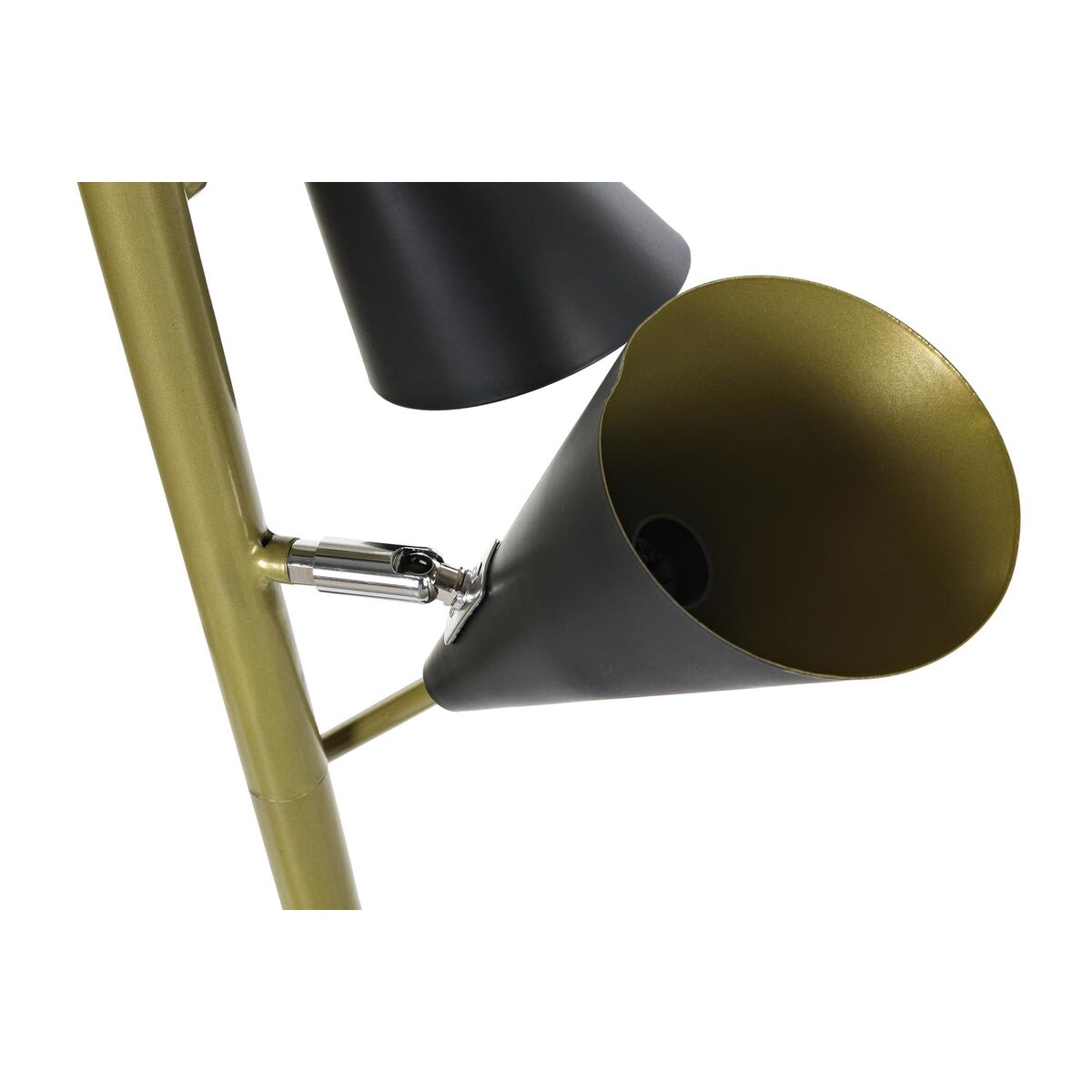 Golvlampa DKD Home Decor Svart Gyllene Metall Modern (36 x 36 x 160 cm) - 12