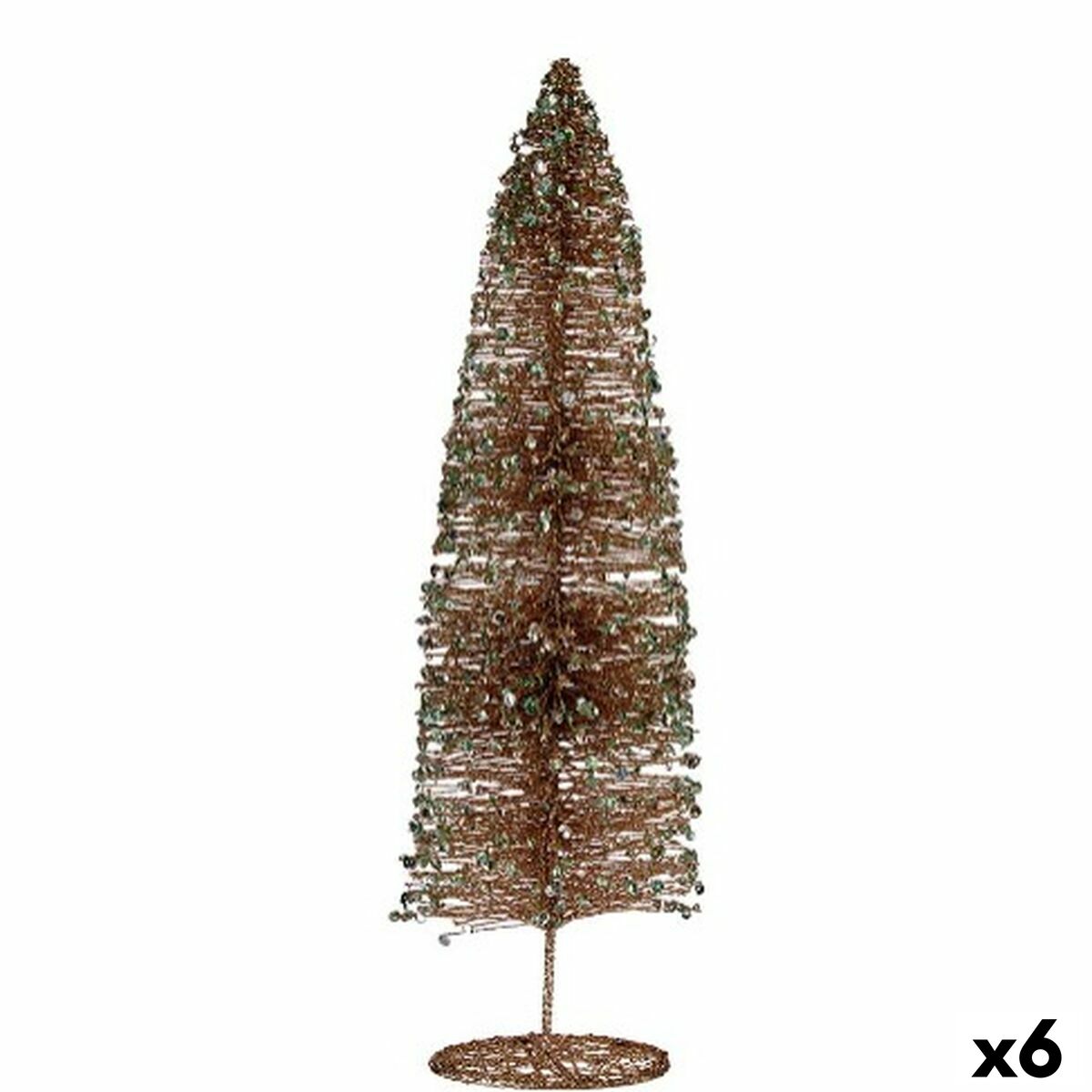 Julgran Krist+ Champagne Paljetter 10 x 40 x 10 cm (6 antal) - 3