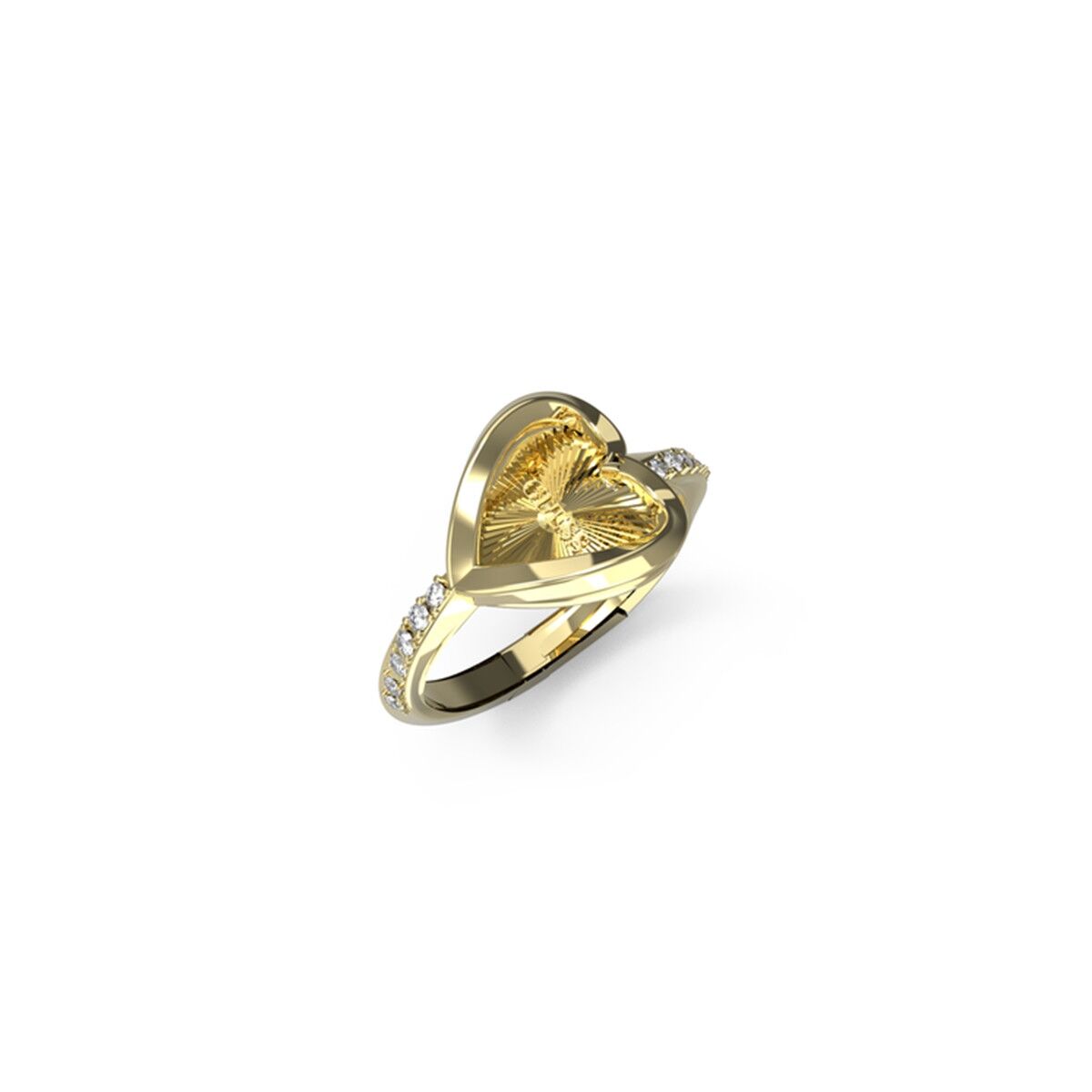 Damring Guess JUBR04614JWYG52 Gyllene 12