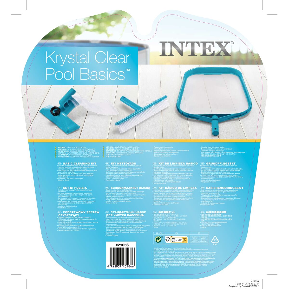 Simbassäng underhållskit Intex Basic 30 x 3 x 41 cm (6 antal) - 13