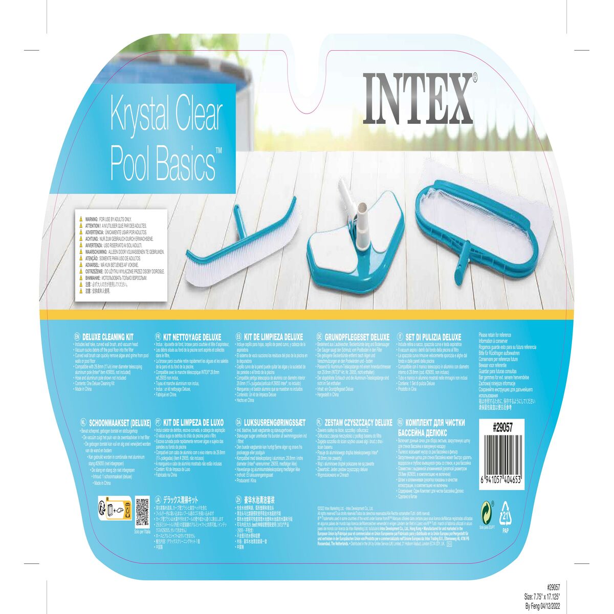 Simbassäng underhållskit Intex Deluxe 44 x 3 x 29,5 cm (6 antal) - 7