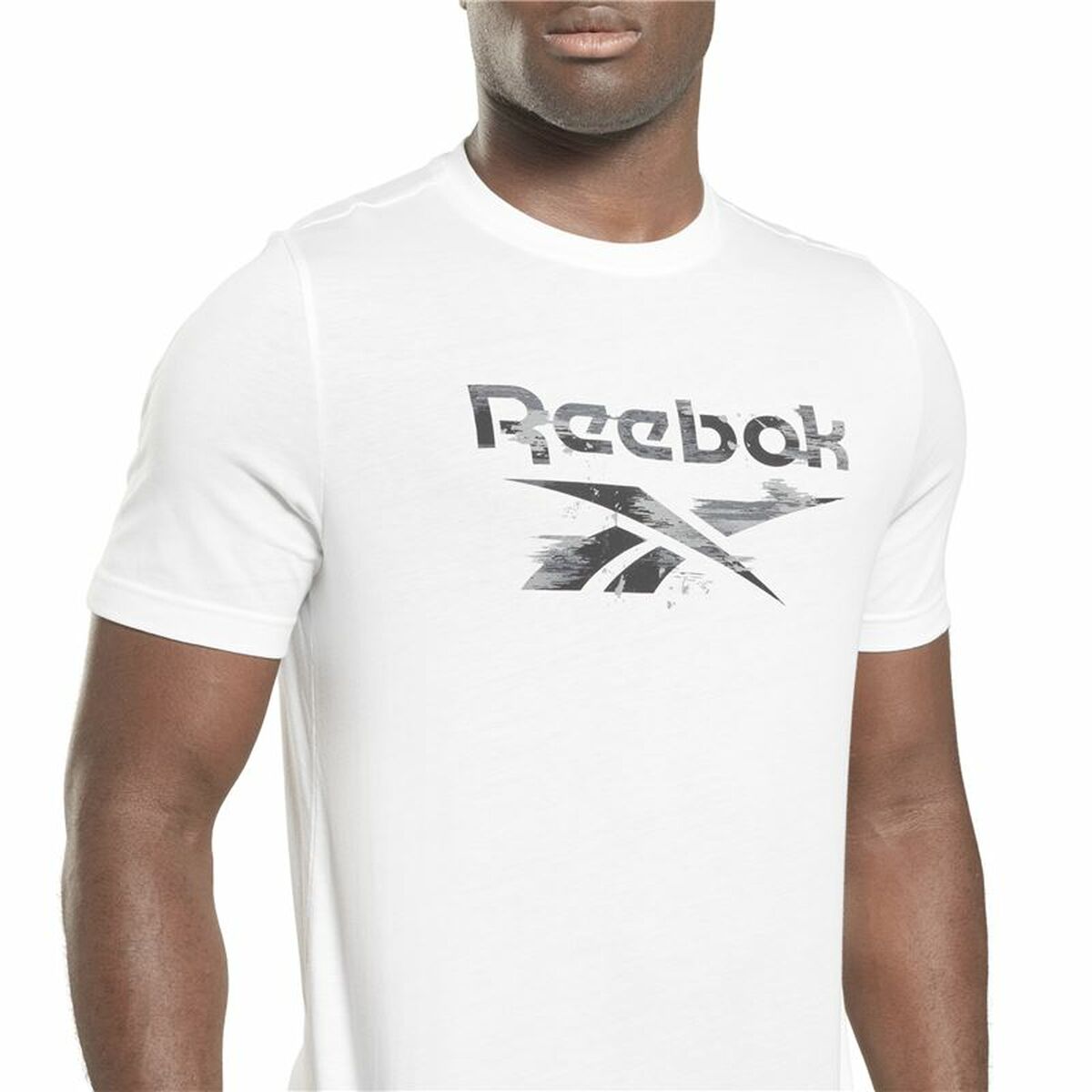 T-shirt med kortärm Herr Reebok Indentity Modern Camo Vit Kamouflage - 5