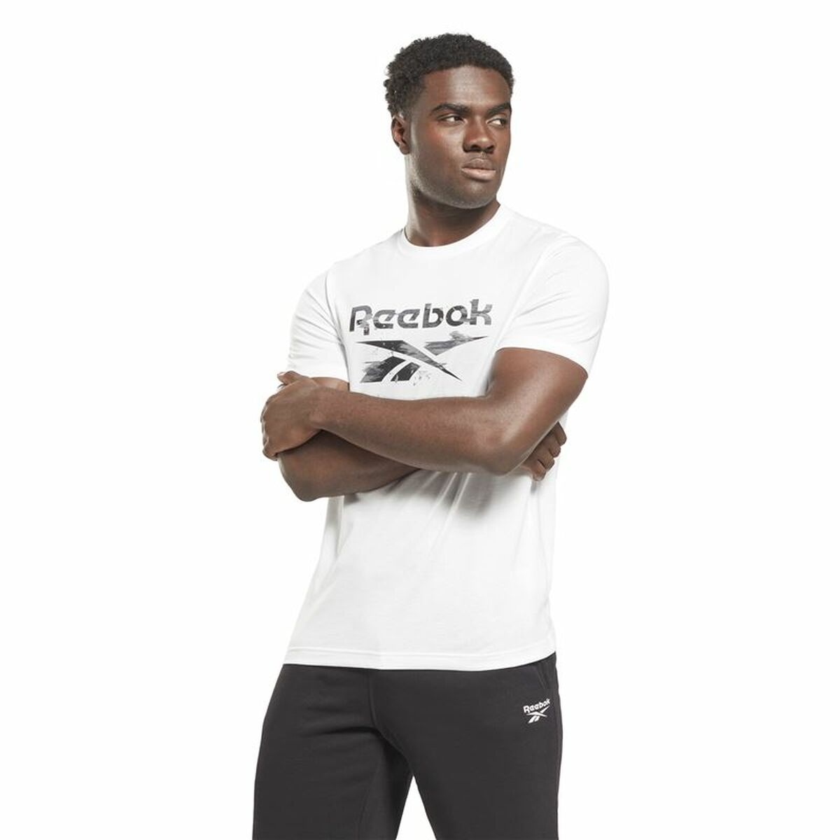 T-shirt med kortärm Herr Reebok Indentity Modern Camo Vit Kamouflage - 2