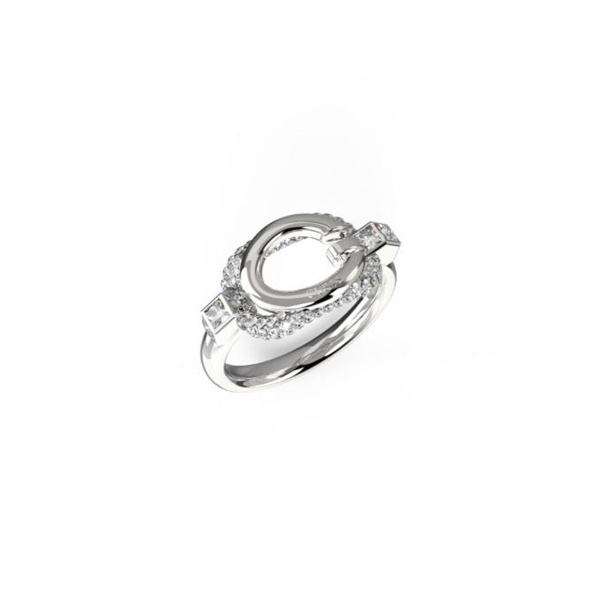 Damring Guess JUBR04513JWRH56 Silvrig 16