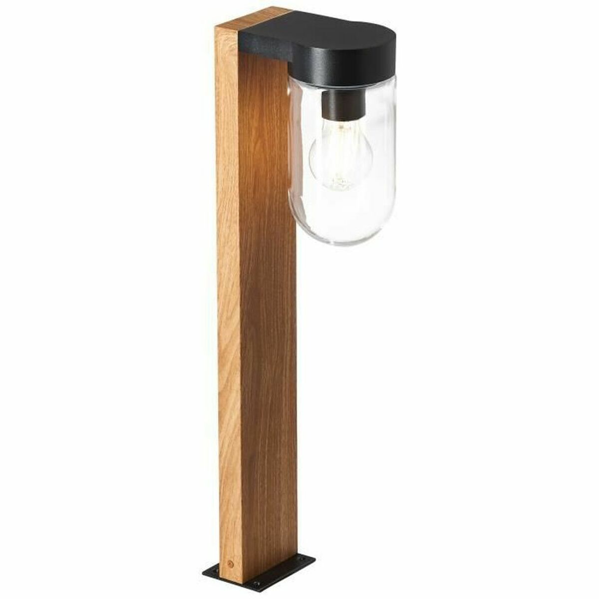 Vägglykta Brilliant Cabar Svart Metall Glas 40 W E27