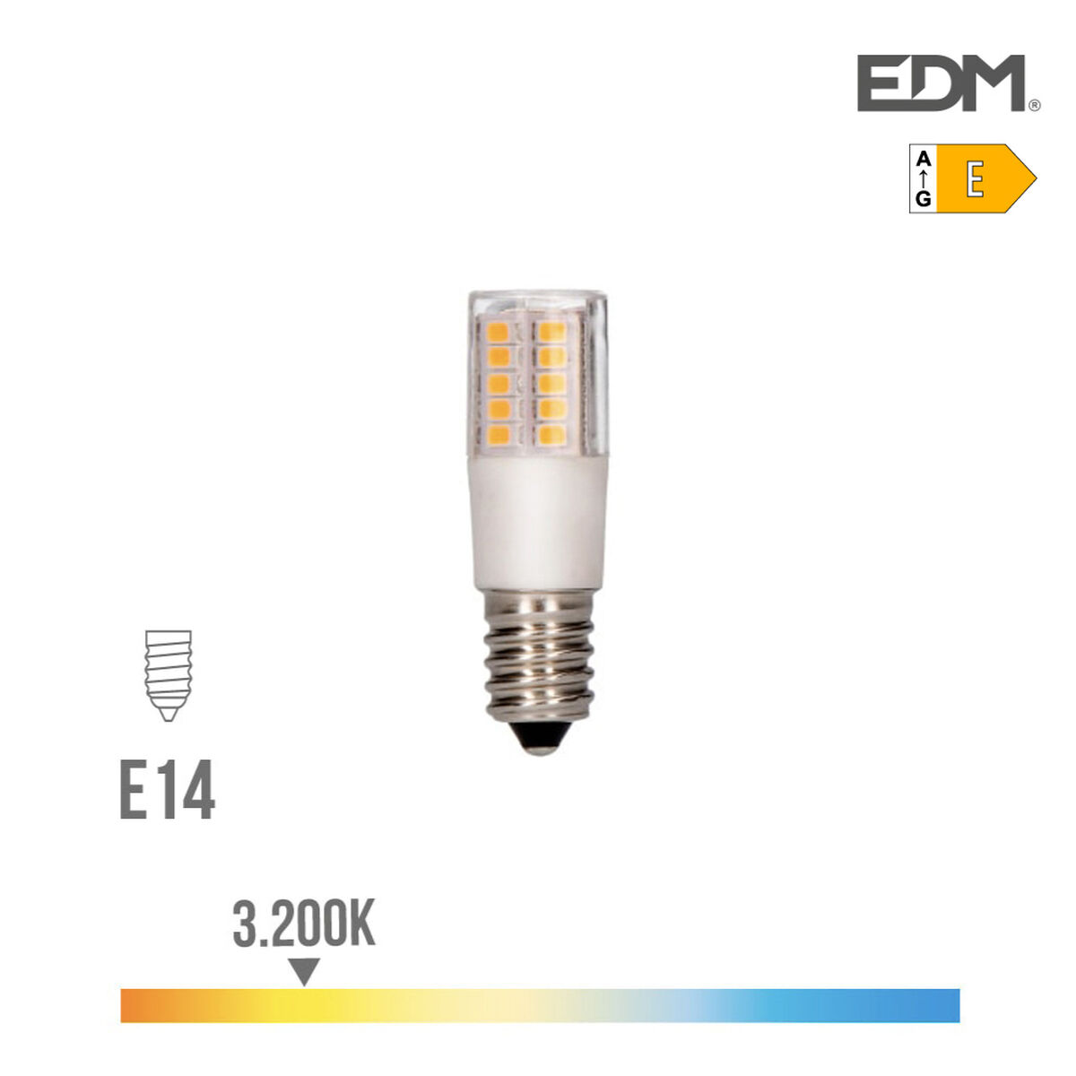 LED-lampa EDM 98892 E 5,5 W 54 W 60 W E14 700 lm 650 Lm Ø 1,8 x 5,7 cm Rörformig (3200 K)