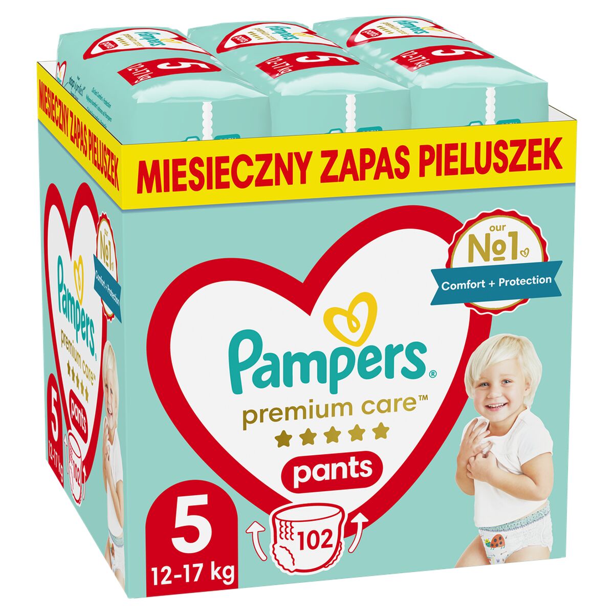 Engångsblöjor Pampers Premium 12-17 kg 5 (102 antal)