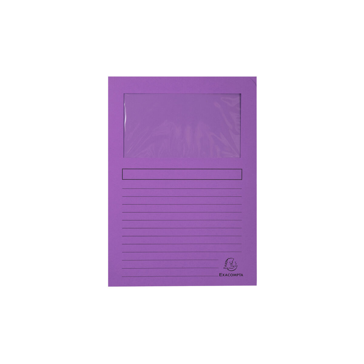 Undermapp Exacompta Forever Genomskinligt fönster Violett A4 100 Delar - 5