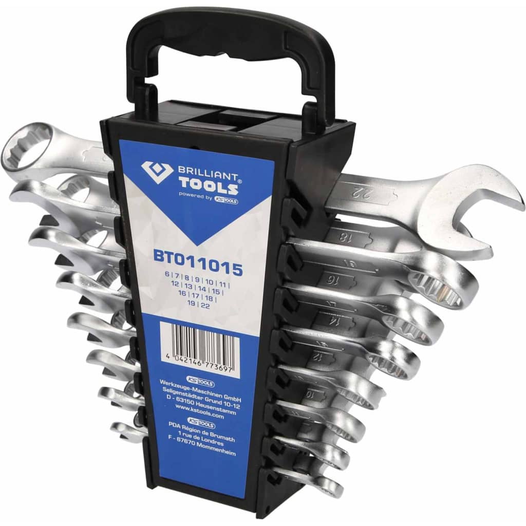 BRILLIANT TOOLS Blocknyckelsats 15 delar